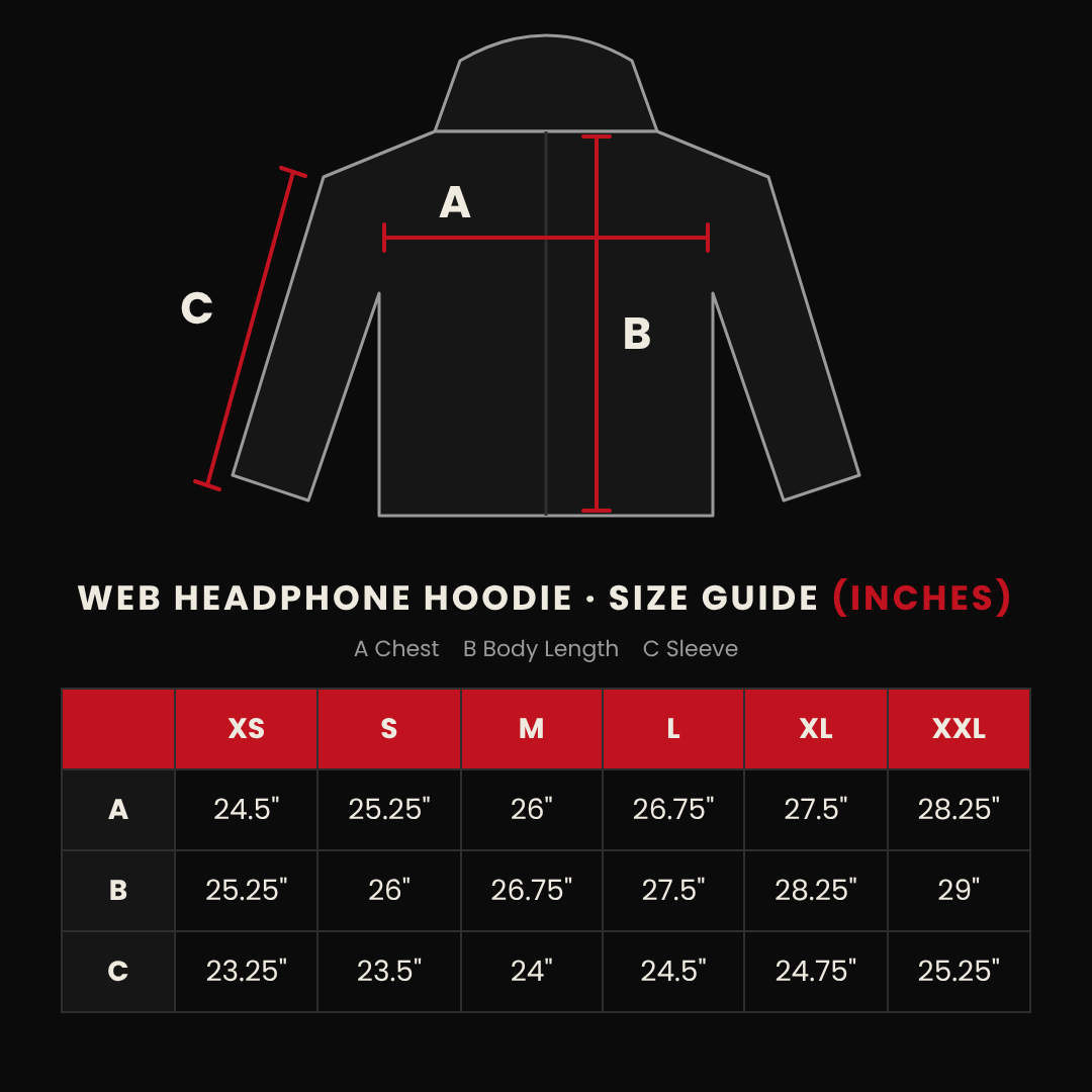 Web Headphone Hoodie