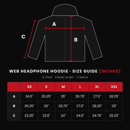 Web Headphone Hoodie